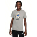 NIKE Big Kid's Relaxed NSW Baseball Graphic T-Shirt XL Heather Gray NWT
