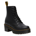 Dr. Martens Womens Sanguine Heeled Ankle Bootie EU 38 US 7 Black Leather NWOB