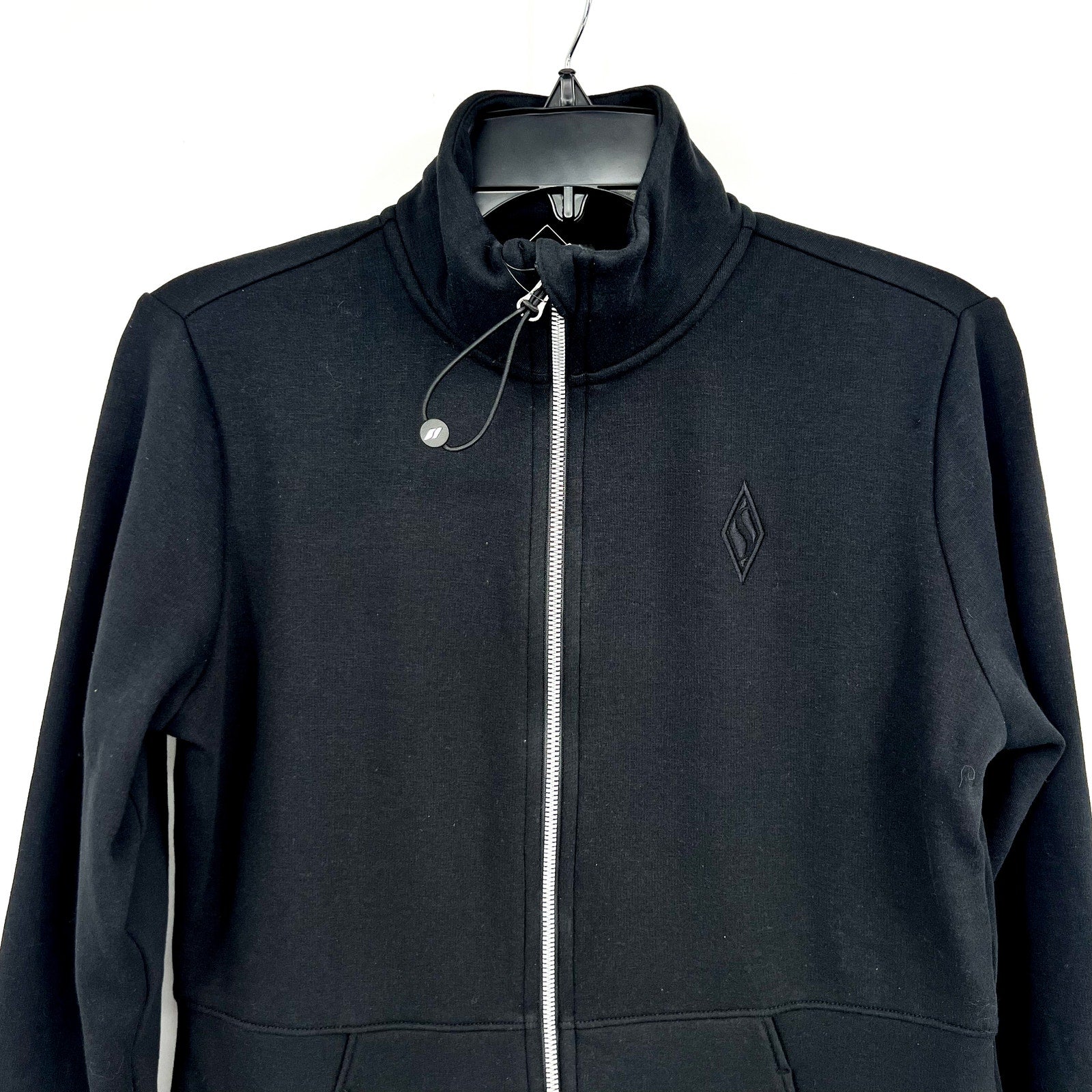 SKECHERS Women's GO Snuggle Full Zip Jacket Small Bold Black Long Sleeve NWT