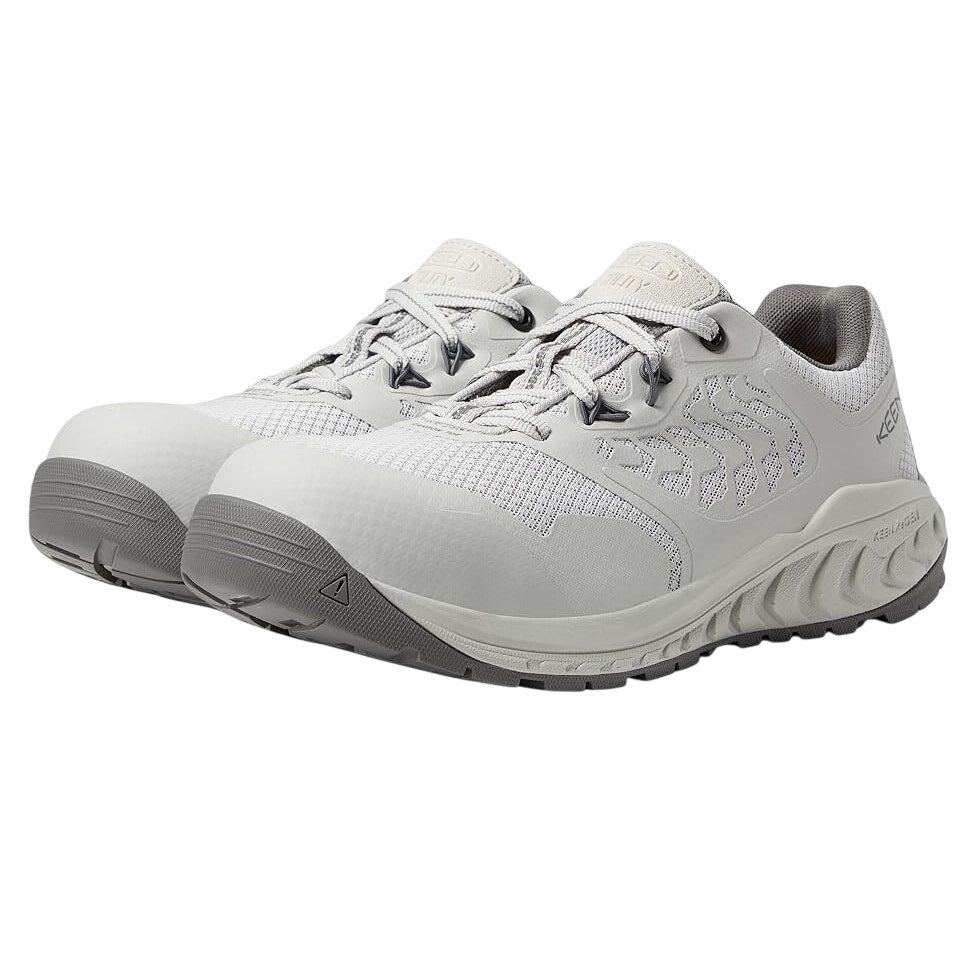 KEEN Utility Mens Cully Comp Toe Work Sneakers US 11.5 D Grey White SR NIB