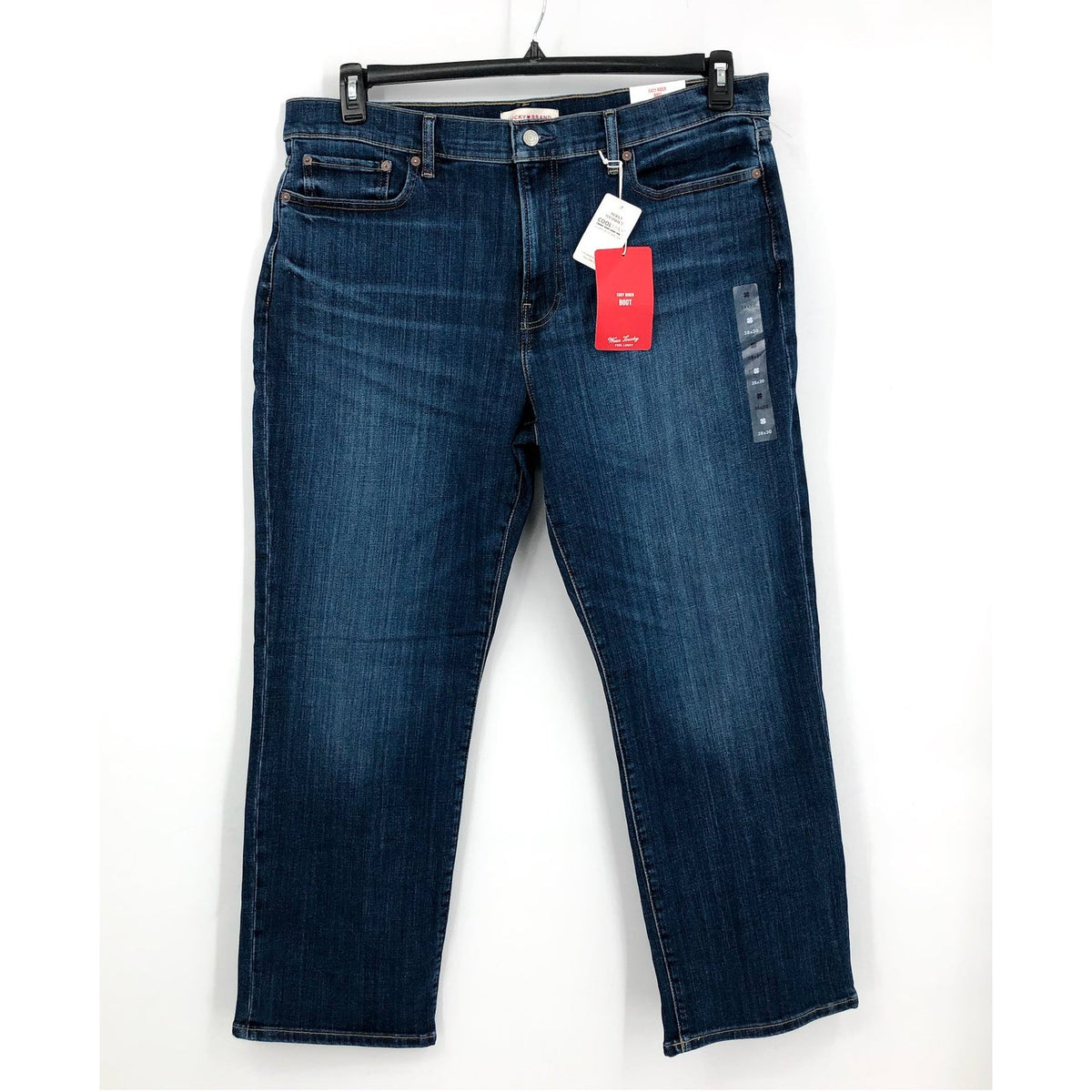 LUCKY BRAND Men's Easy Rider Bootcut Jeans 38x30 Blue Dawson Coolmax Stretch NWT