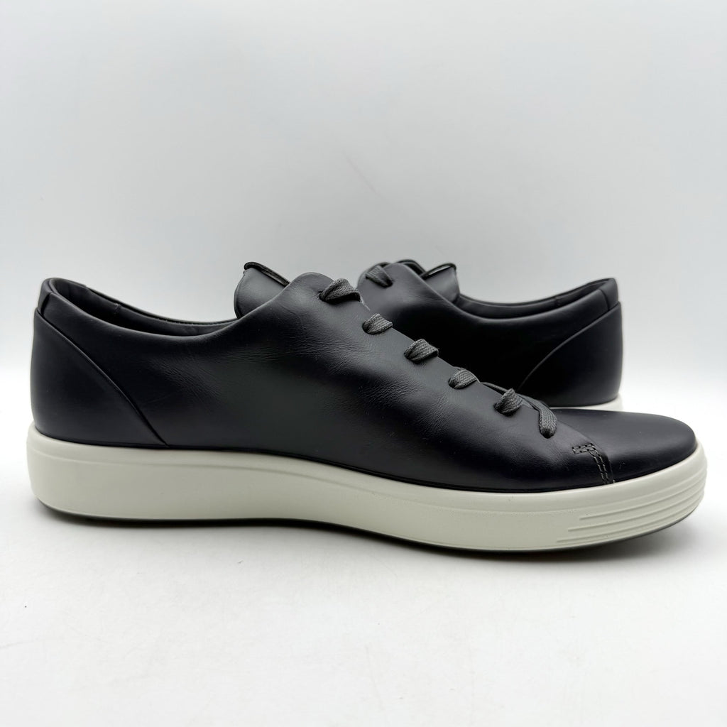 ECCO Mens Soft 7 Premier Sneakers EU 43 US 9-9.5 Black Leather NIB