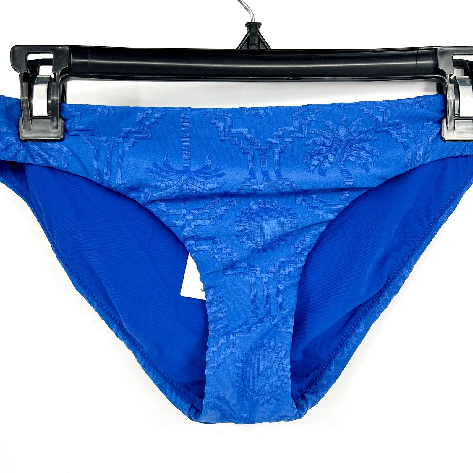 SEAFOLLY Womens Oasis Hipster Bikini Bottom Size 6 Blue Ultramarine Texture NWT