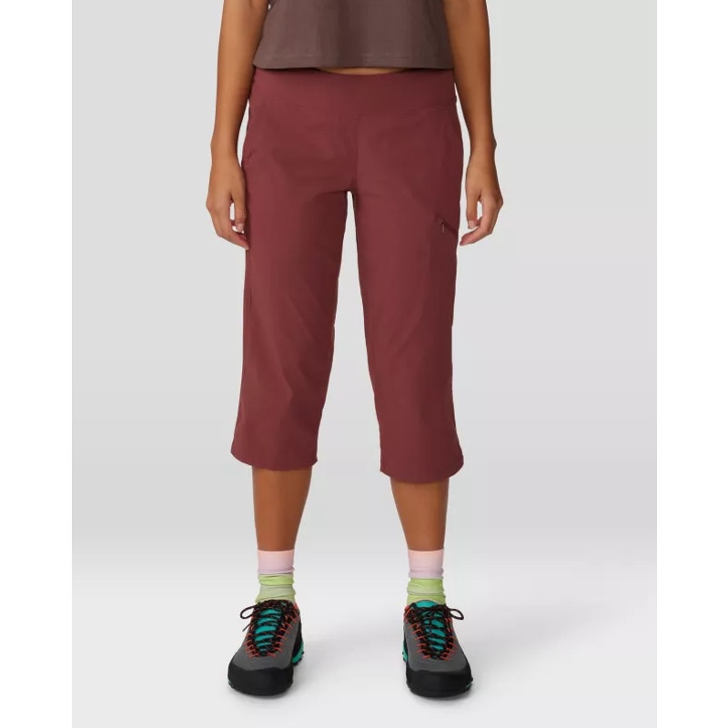 MOUNTAIN HARDWEAR Women's Dynama 2 Capri Pants XL Brick Red Pluot Hiking NWT