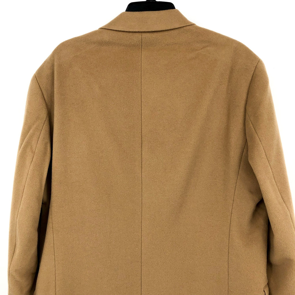 Nordstrom Mens Double Breasted Overcoat Medium Tan Dale Wool Cashmere NWT