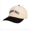 BLACK CLOVER Upside Down Live Lucky Luck 1 Snapback Hat OS Cream Black NWT