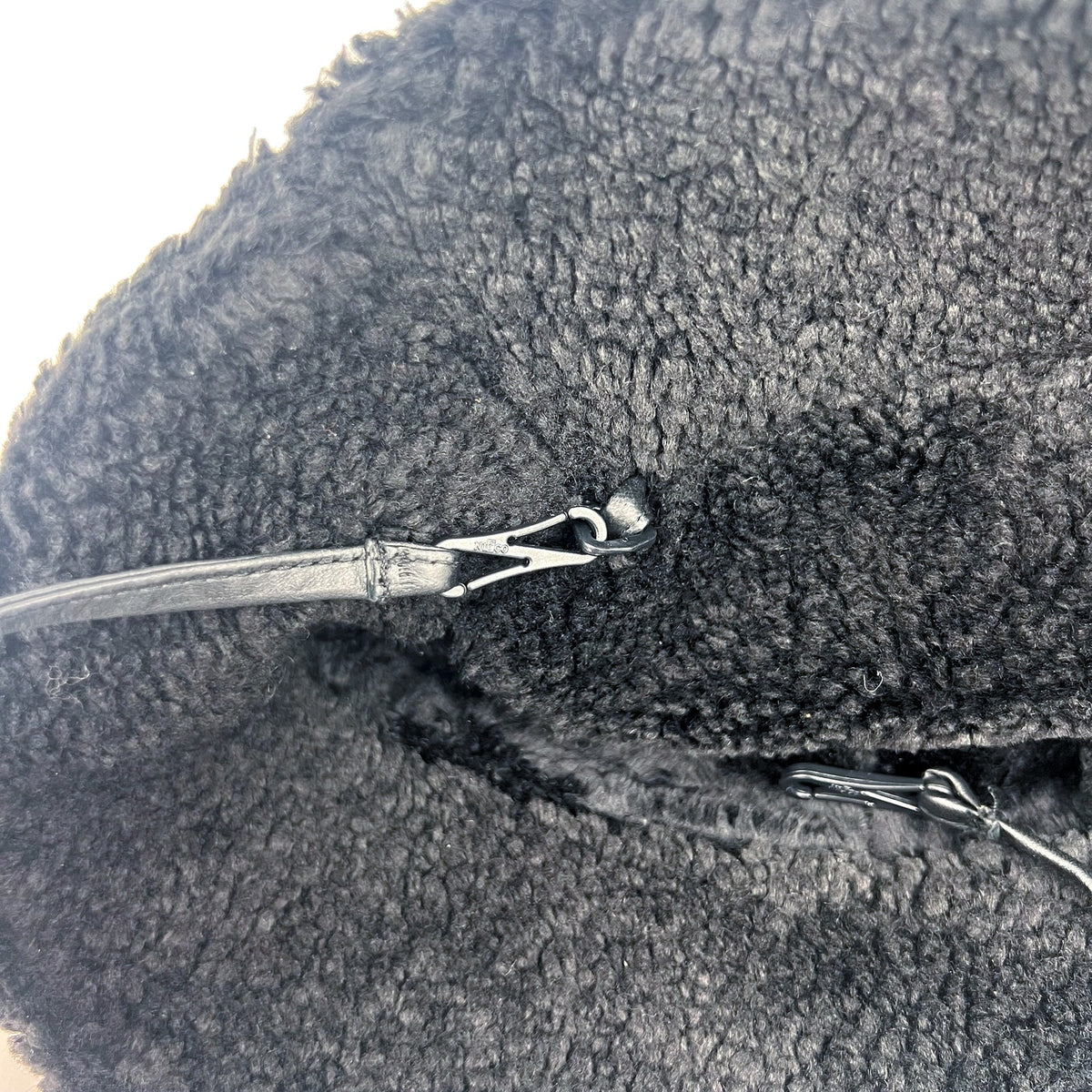 UGG Fluff Microfur Lined Bucket Hat Small Medium Black NWOT