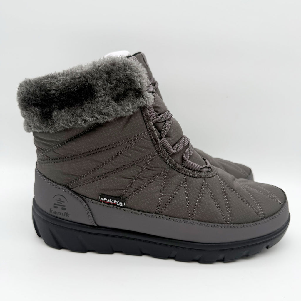 KAMIK Womens Low Hannah Winter Bootie US 9 EU 40 Grey Waterproof NIB