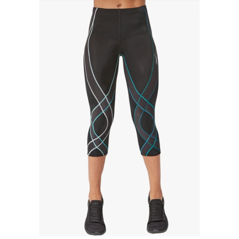 CW-X Women's Endurance Generator 3/4 Compression Tight XS Black/Deep Lake NWOT