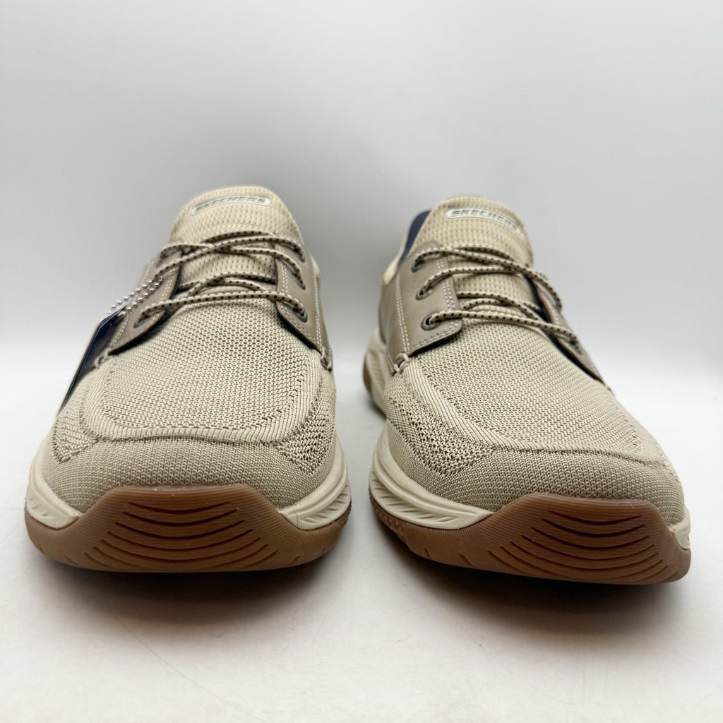 SKECHERS Mens Meroe - Alden Slip On Boat Shoes US 13 WW Taupe Tan Sneakers NWT