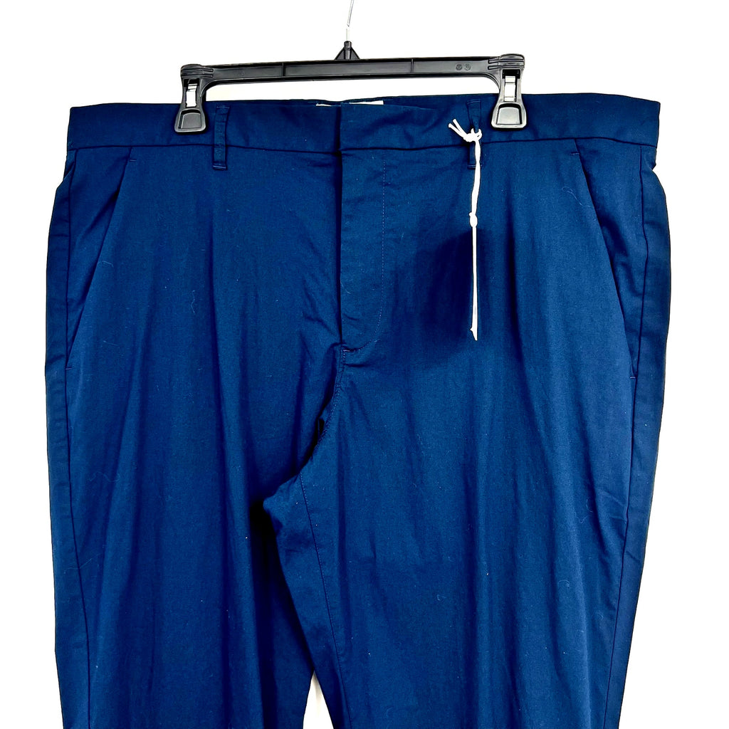 EVERLANE Mens Air Chino Pants 38x30 Navy Blue Stretch Cotton Poplin Slim Fit NWT
