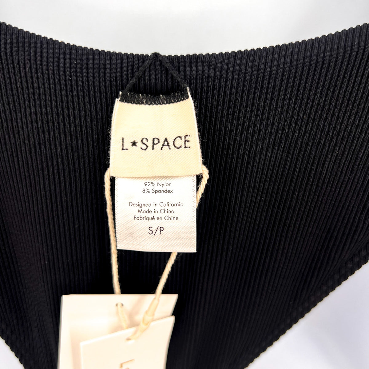 L*SPACE Women's Stella and Rocky Bikini Set Small Black Adjustable NWT