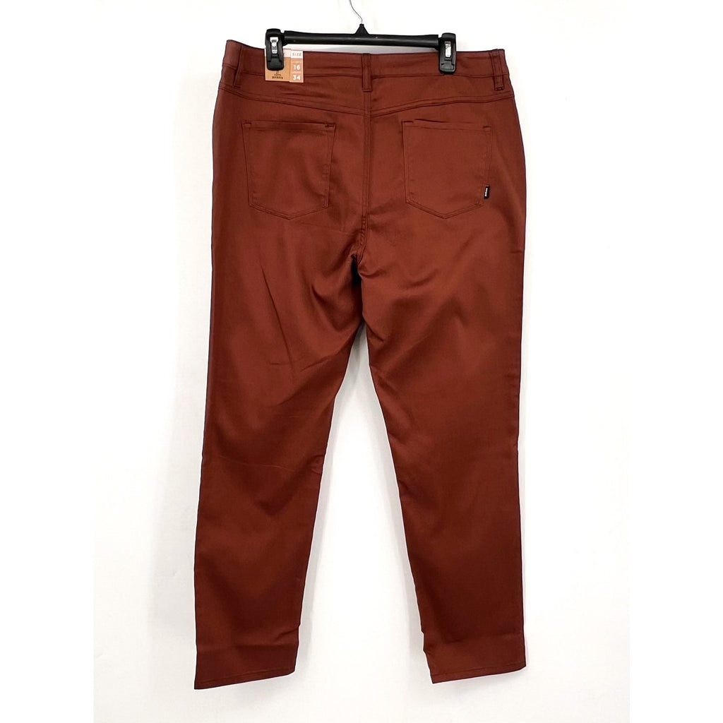 PRANA Women's Kayla Skinny Jeans Size 16 34x30 Brown High Rise Stretch NWT