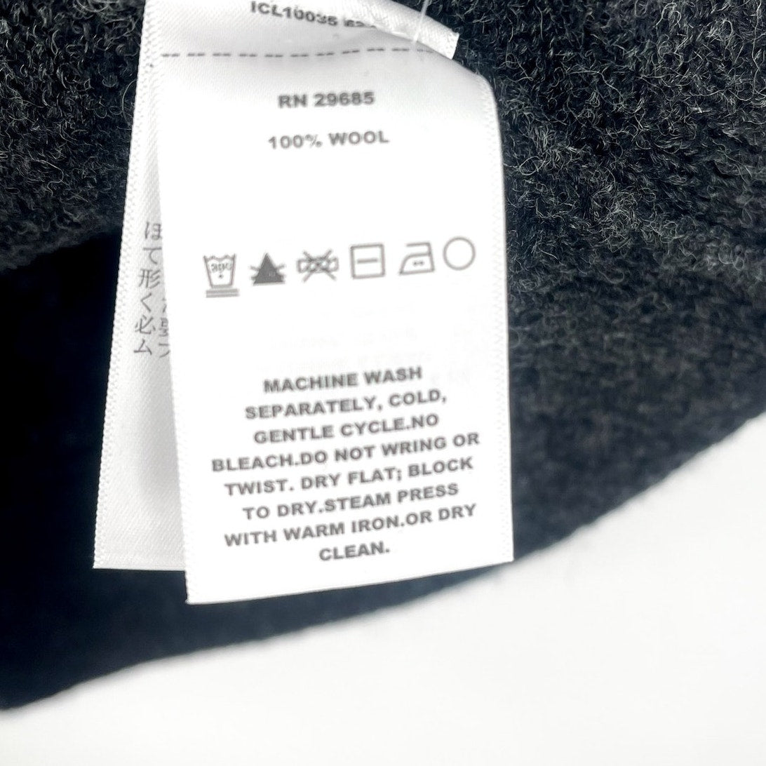 PENDLETON Men's Shetland Wool Sweater Medium Black Heather Crewneck NWT
