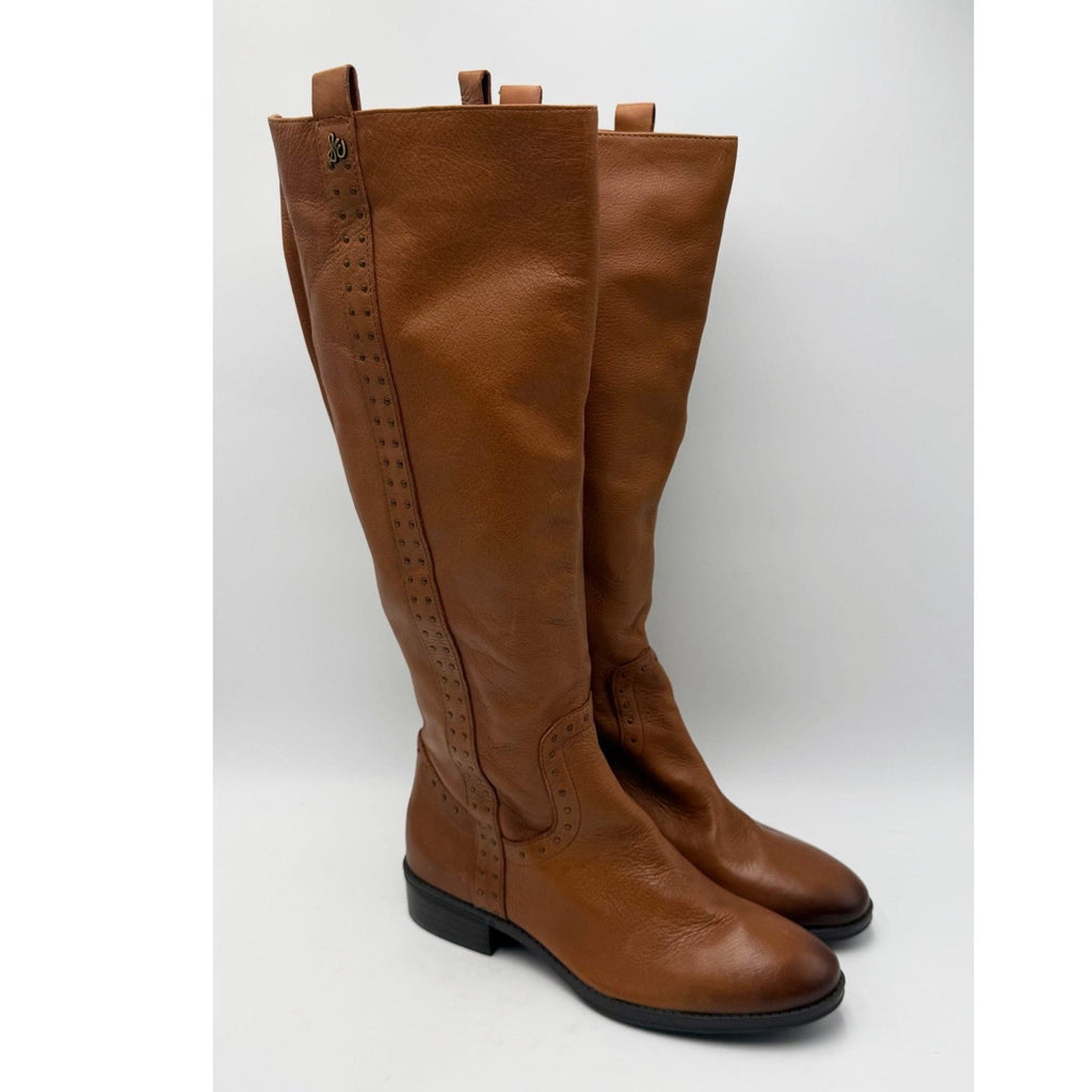 Sam Edelman Womens Prina 2 Wide Calf Knee High Boots Size 7 EU 37 Brown NWOB