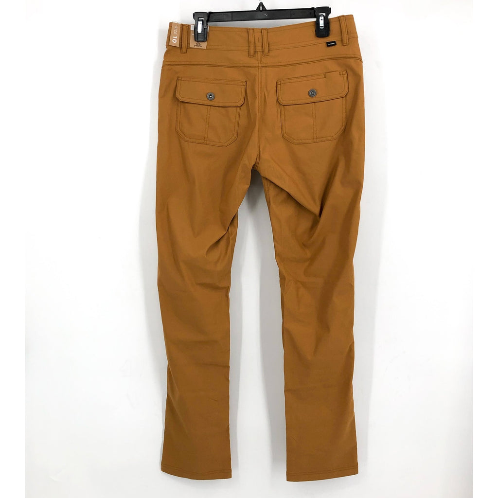 PRANA Women's Halle Straight Pants II Size 10 Tall Tan Earthbound 34" Inseam NWT