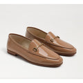 SAM EDELMAN Womens Loraine Loafers Size 7.5 Wide Beige Patent Leather NIB