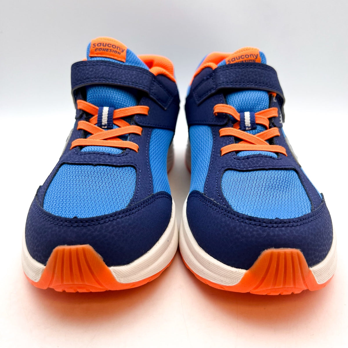 SAUCONY Big Kid's Cohesion KDZ A/C Athletic Shoes Size 6M Blue Orange NWOB