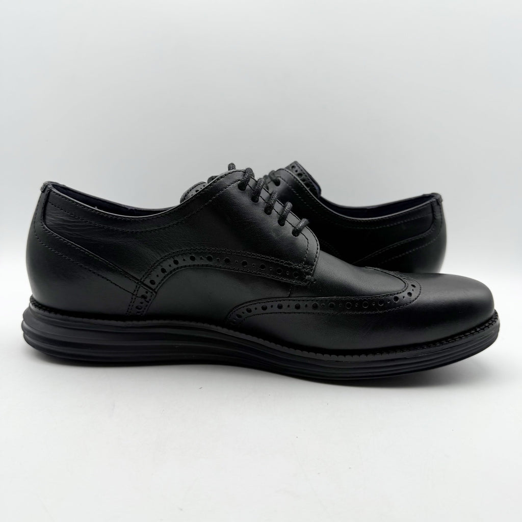 Cole Haan Mens Original Grand Wing Tip Oxford Shoes SIZE 11 M Black Leather NWOB