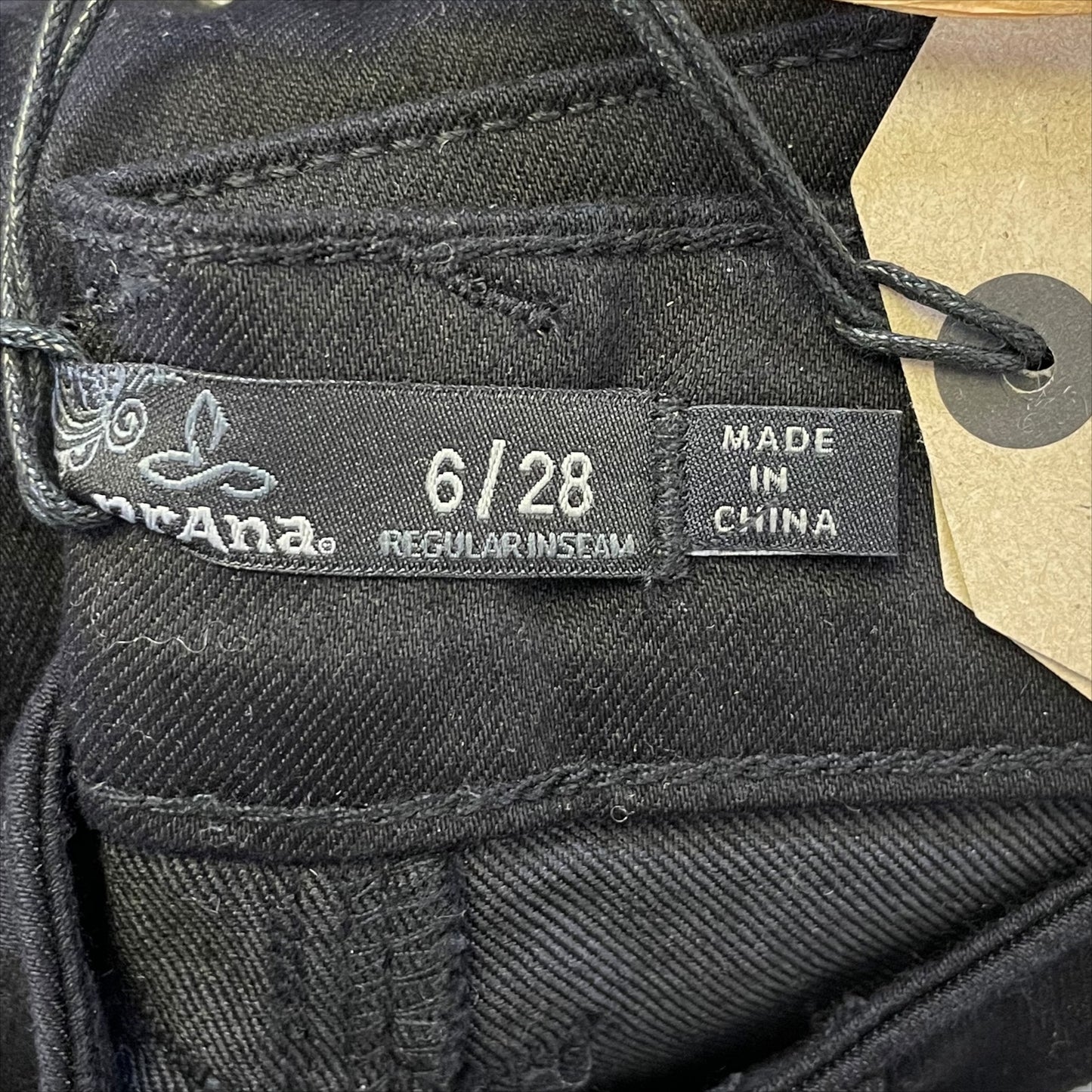 prAna Womens Oday Skinny Jeans Black Size 6