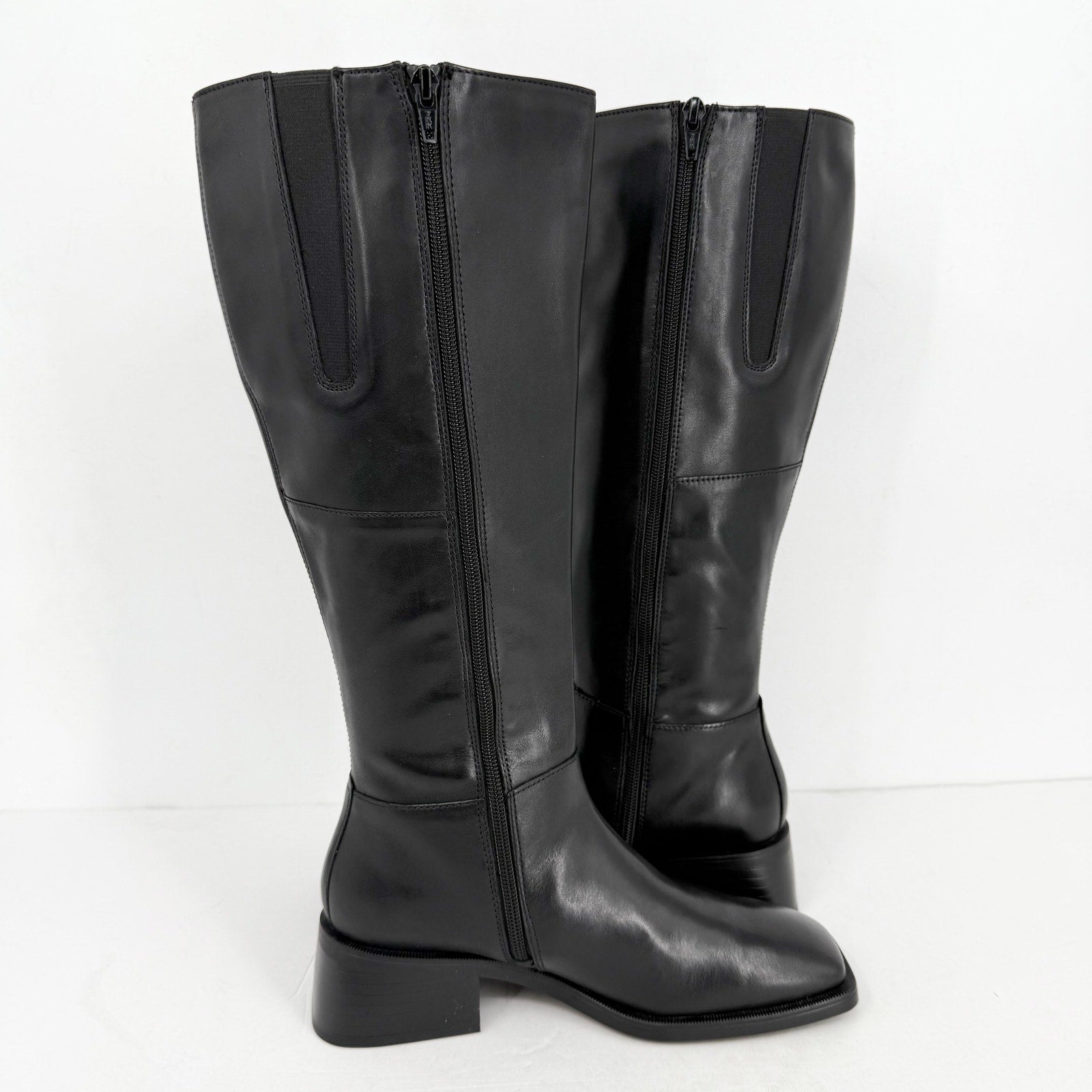 Vagabond Shoemakers Womens Blanca Tall Boots EU 38 US 8 Black Leather NWOB