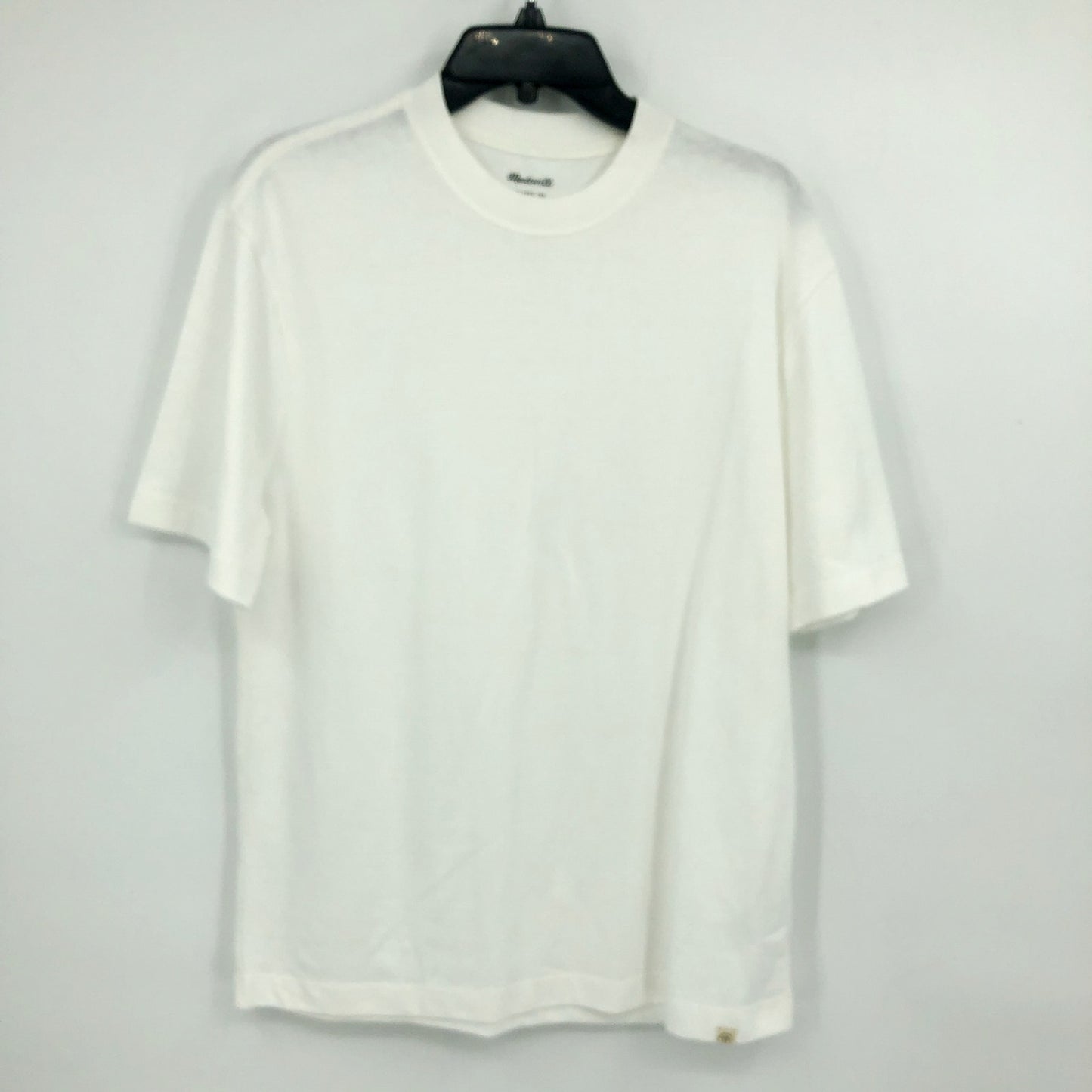 MADEWELL Men's Crewneck Relaxed Tee Small Soft White Short Sleeve NM373 NWT