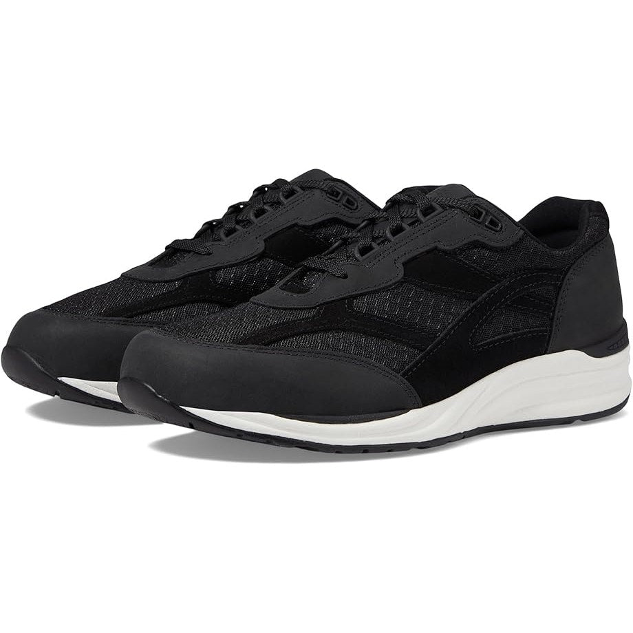 SAS Mens Journey Mesh Walking Sneakers US 9.5 M EU 42.5 Black Suede NIB