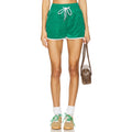 BEACH RIOT Women's Rynn Velour Shorts Large Forest Park Drawstring NWT
