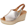 Toni Pons Womens Lugano Espadrille Wedge Sandals EU 39 US Size 8.5 Gold NWOB