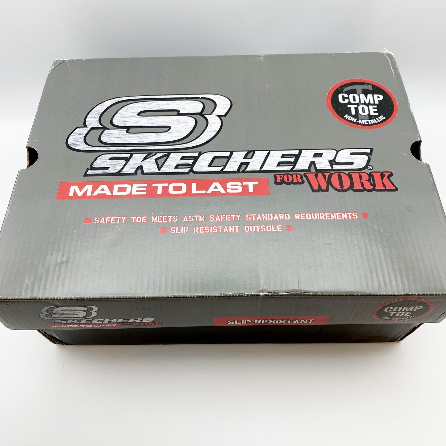 Skechers Work Womens Uno Deloney Shoes Size 9.5 Black Comp Toe NMT SR NIB