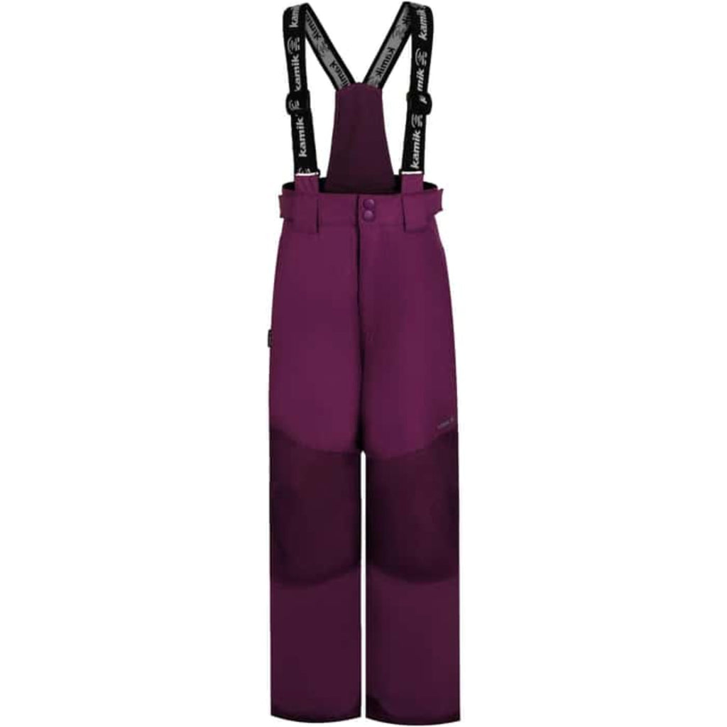 Kamik Bella Insulated Snow Pants Bibs Girls 12 Purple Waterproof Suspender NWOT