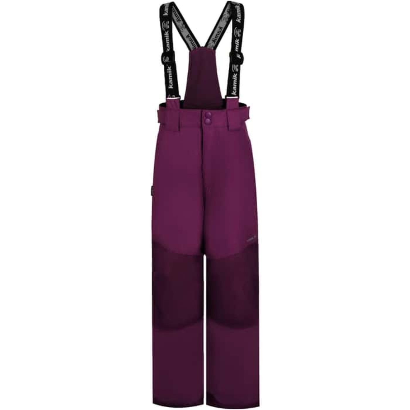 Kamik Bella Insulated Snow Pants Bibs Girls 12 Purple Waterproof Suspender NWOT