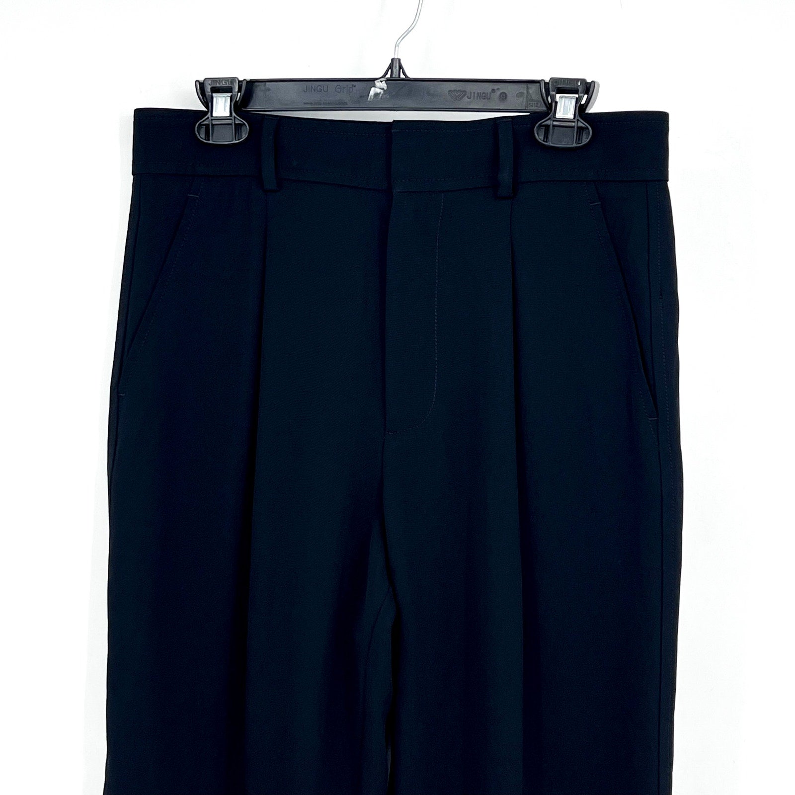 EVERLANE Women's The Japanese GoWeave Way-High Tapered Pants Size 6 Black NWT