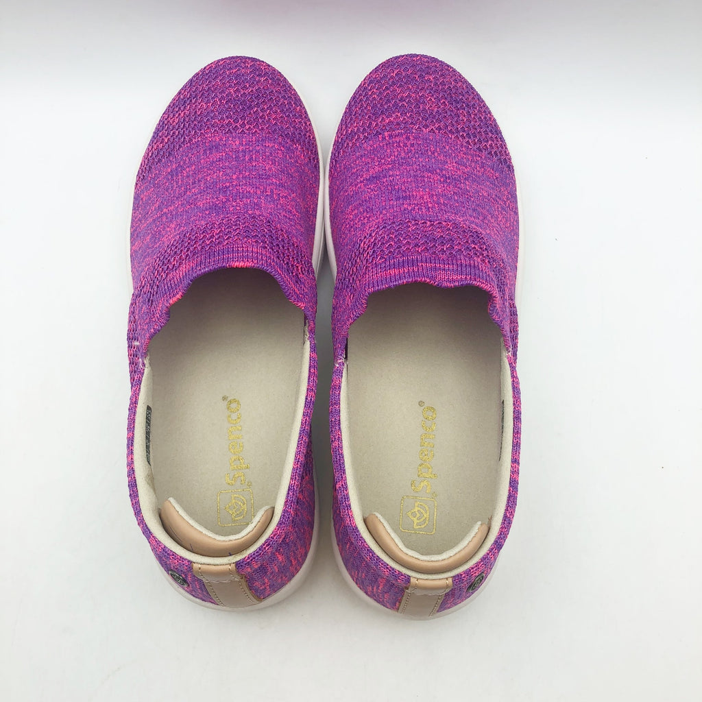 Spenco Womens Coastal Slip-on Sneakers Size 11 B Blush Purple Pink Knit NIB