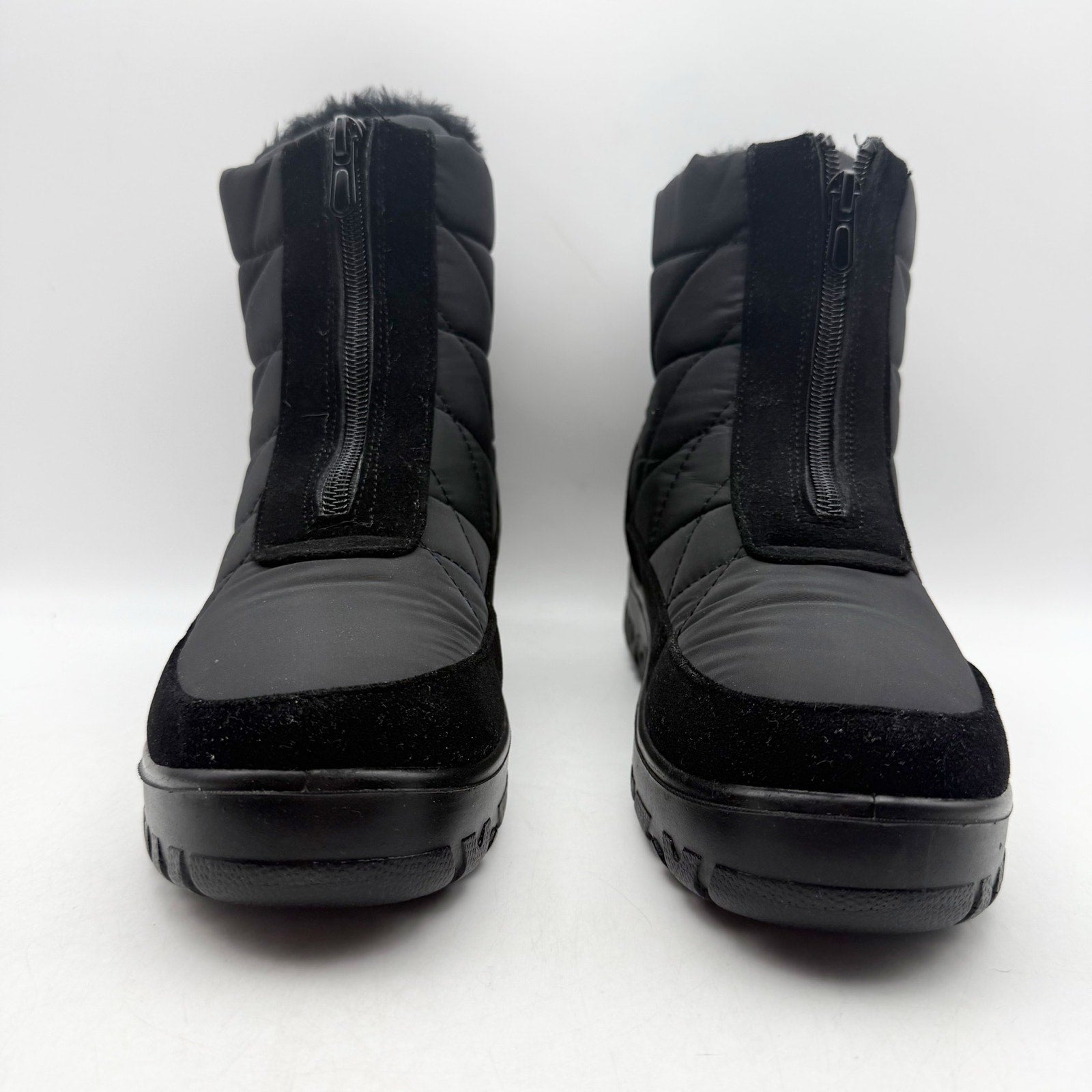 Flexus Spring Step Womens Lake Effect Snow Boots US 5.5-6 Black Waterproof NIB