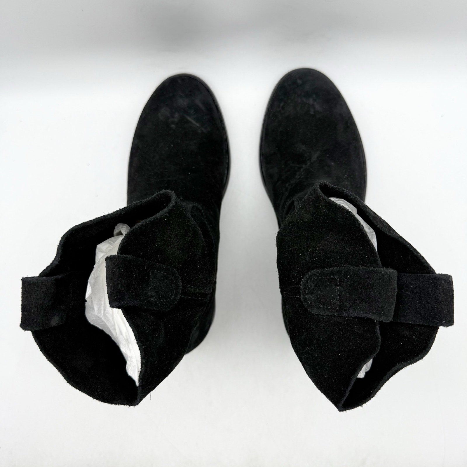 RE/DONE Womens 60s Camarguaise Ankle Boots EU 35 US 5 Black Suede NWOB