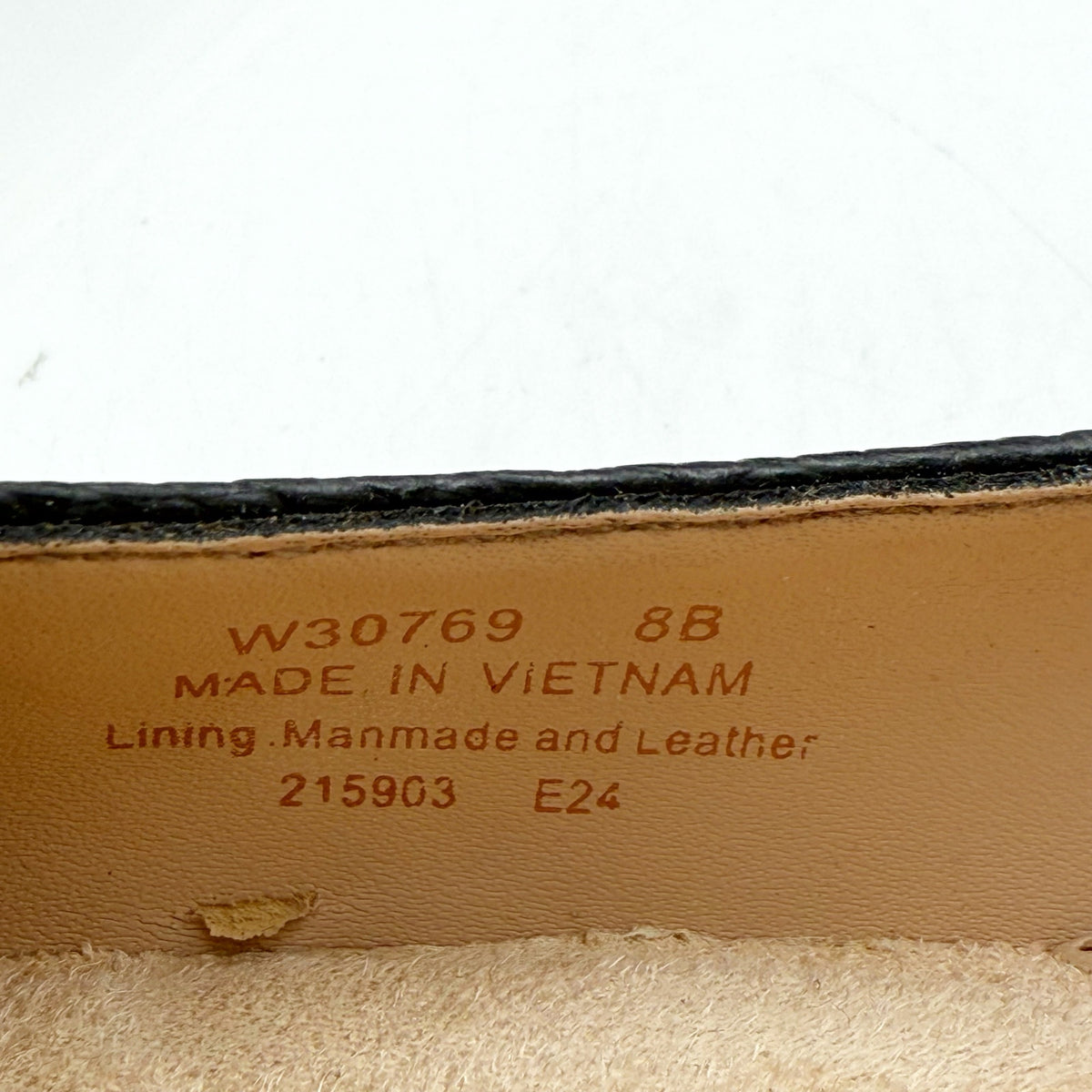 Cole Haan Womens The Go-To Slingback Pumps Size 8 B Black Leather Lizard NWOB