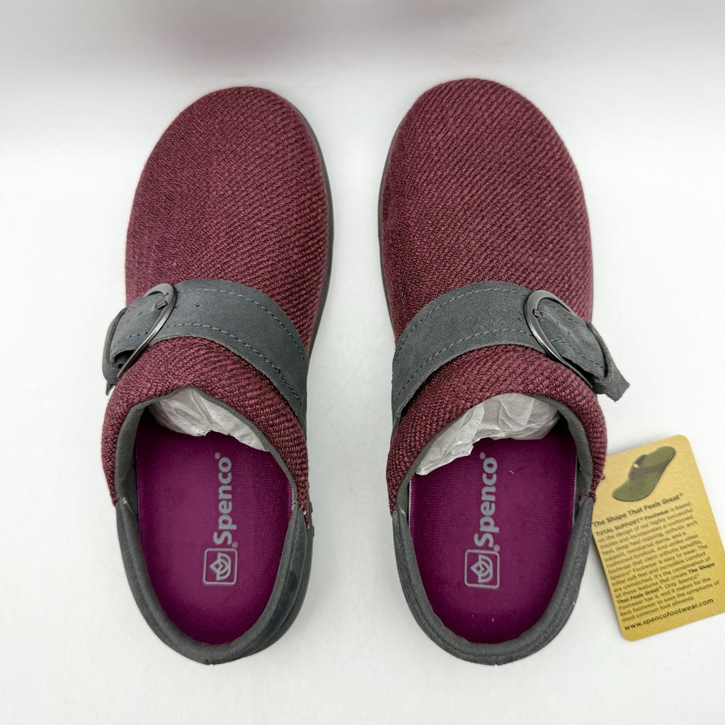 Spenco Womens Aria Slip-On Shoes Size 6.5 B EU 37 Mulberry Purple NIB