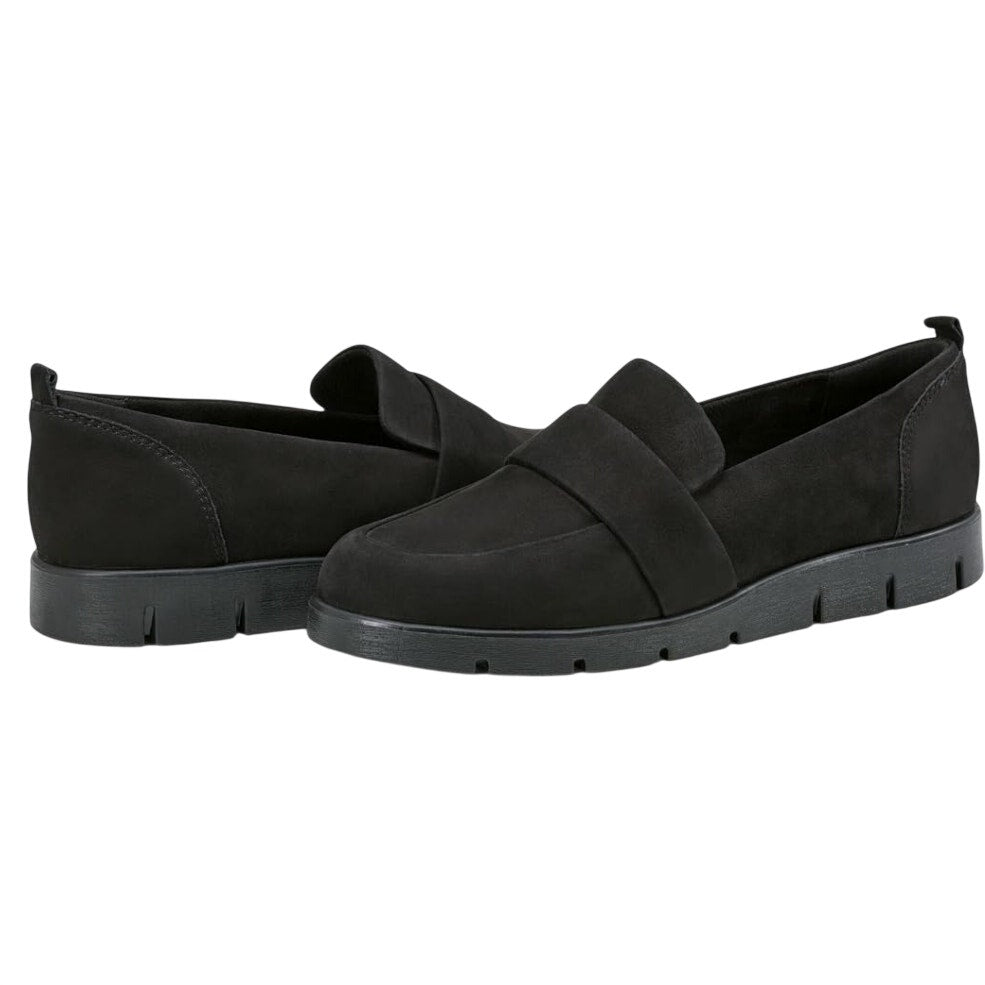 Rockport Womens Ramone Loafers Size 10.5 Wide Black Suede Leather NWOB