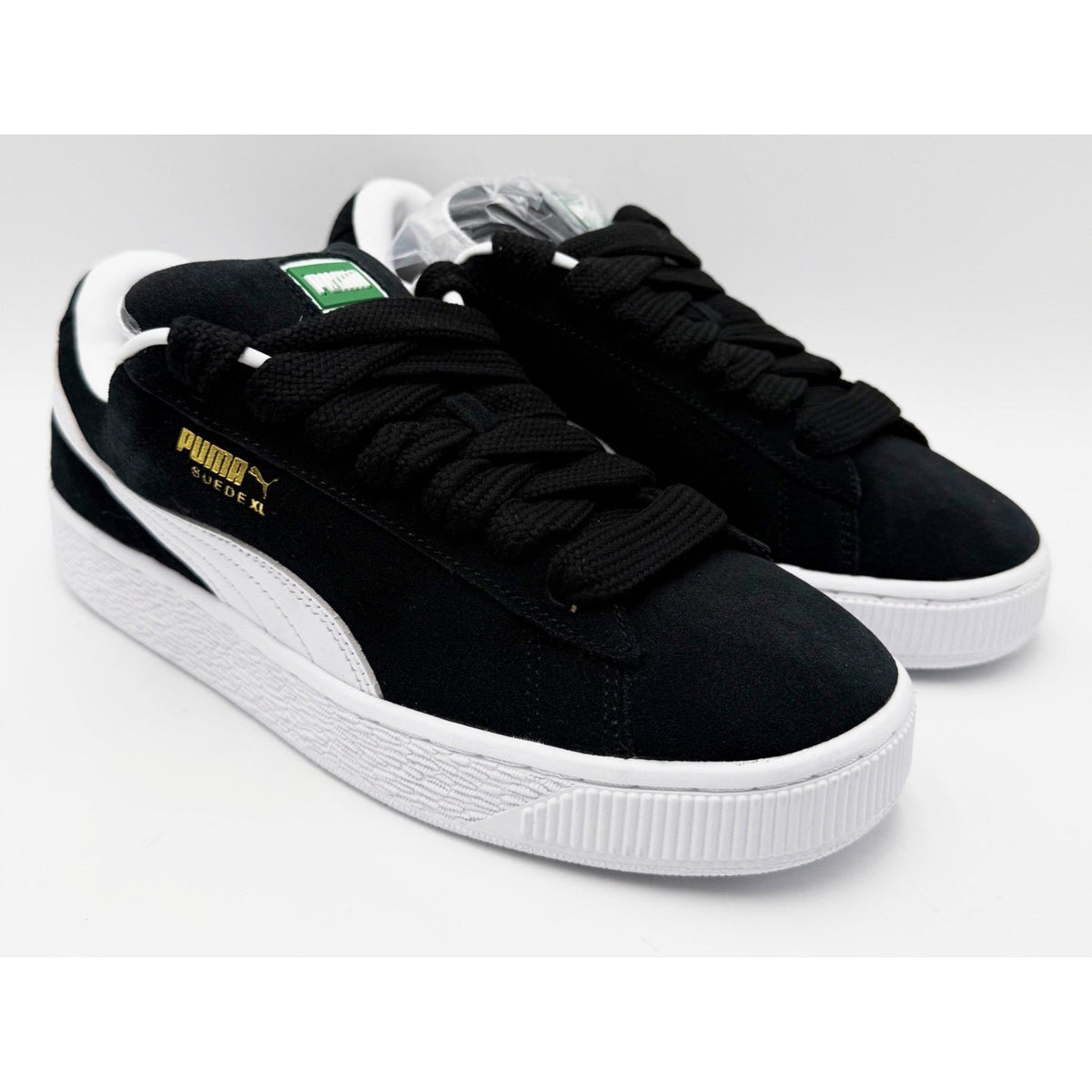 Puma Womens Suede XL Lace Up Sneakers Size 9.5 EU 40.5 Black White NWOB