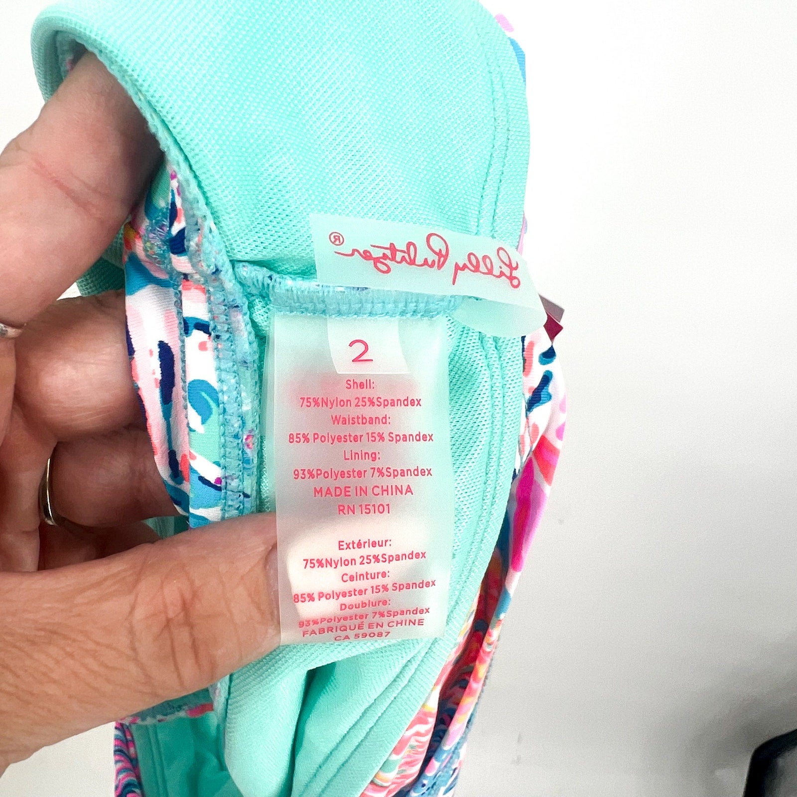 LILLY PULITZER Lagoon Sarong Hipster Bikini Bottom Size 2 Blue Splashdance NWT