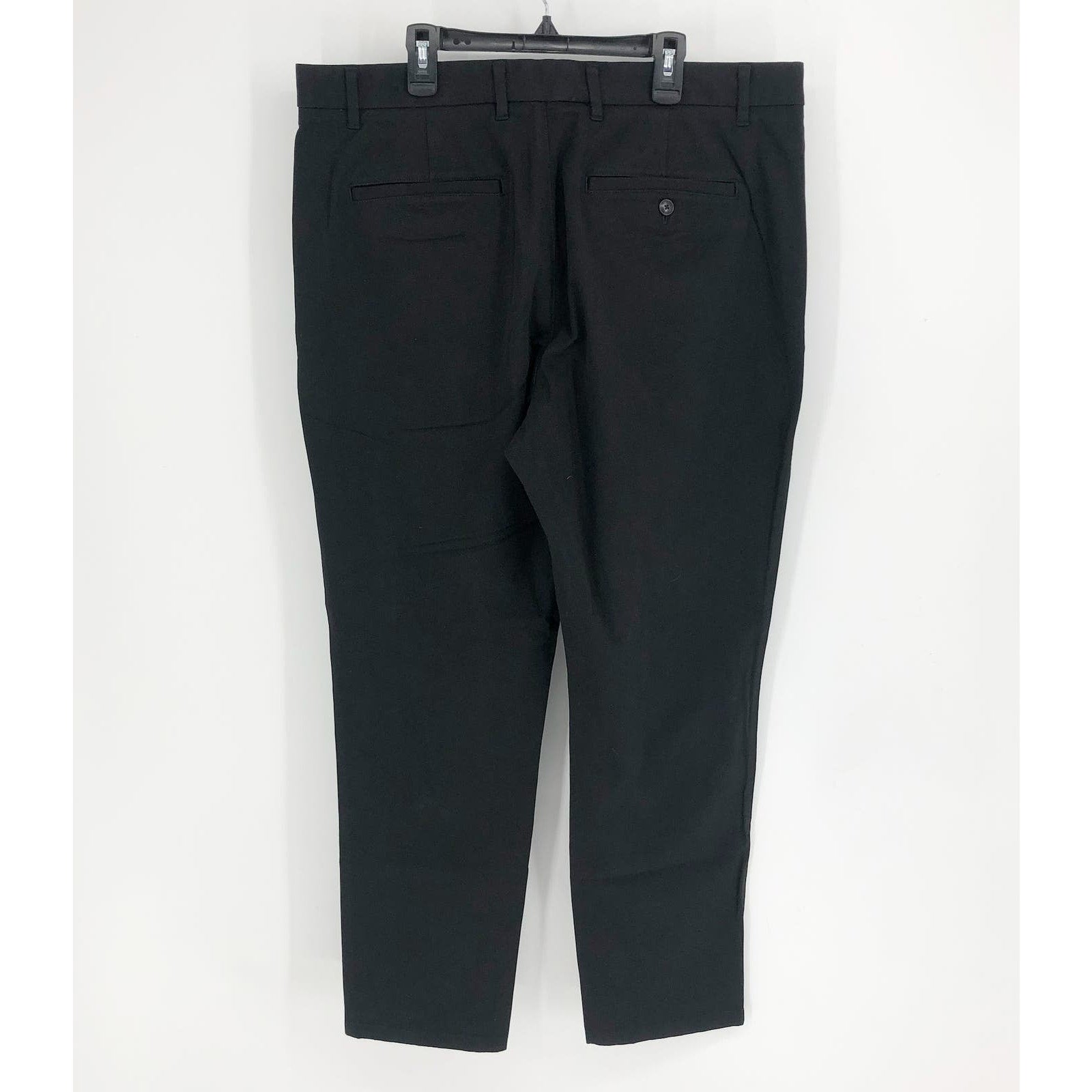 EVERLANE Uniform Mens Performance Chino Pants 36x30 Black Athletic Fit NWT
