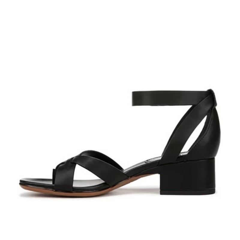 Franco Sarto Womens Nyah Heeled Sandals Size 8.5 M EU 39 Black NWOB