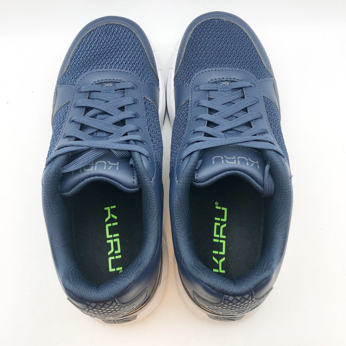 KURU Mens Quantum 2.0 Sneakers Size 12 WIDE EU 46 Indigo Blue Slate Gray NWOB