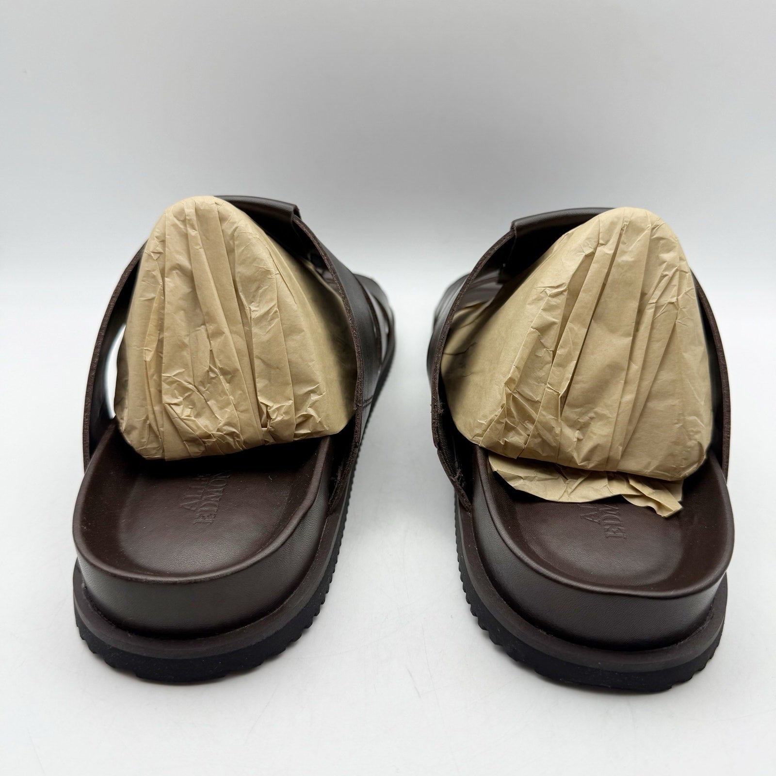 Allen Edmonds Mens Davis Sandals US 9 EU 43 Dark Brown Leather Fisherman NIB