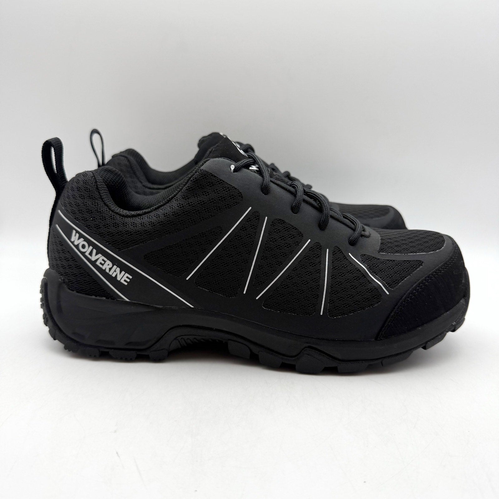 Wolverine Mens Amherst II CarbonMAX Work Shoe US 8.5 M Black Composite Toe NIB