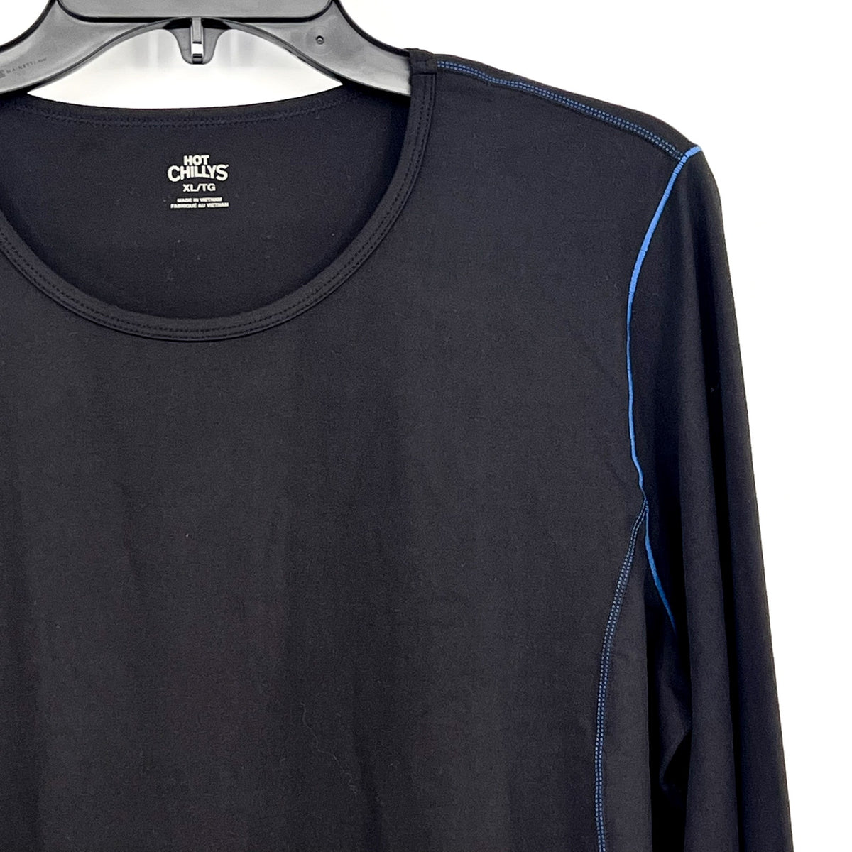 HOT CHILLYS Women's Clima-Tek Crewneck Top XL Black Long Sleeve Base Layer NWT