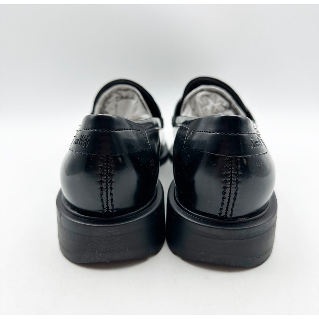 Franco Sarto Womens Eden Studded Loafers Size 11 M EU 42 Black Slip On NIB