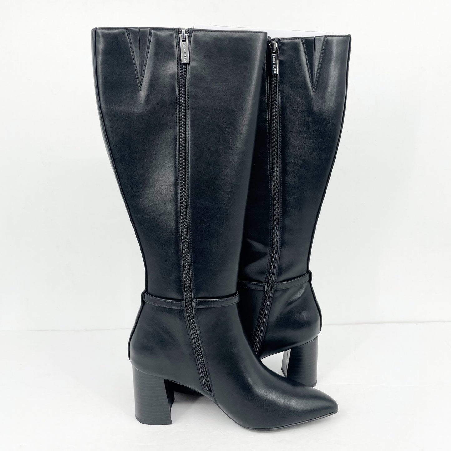 Anne Klein Womens Brenice Knee High Boots US 9 M EU 39.5 Black NIB