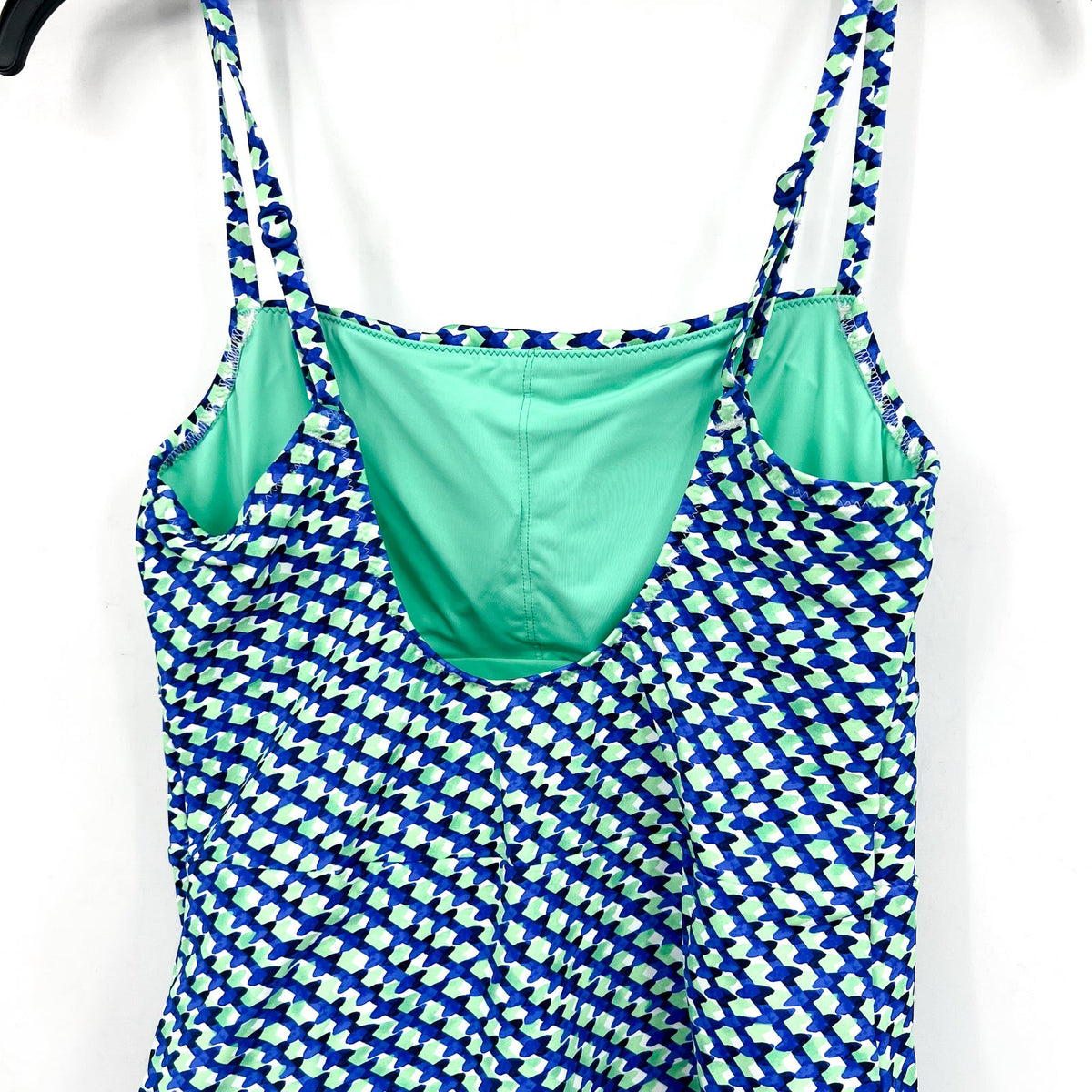 TOMMY BAHAMA Palm Modern Mosaic Pool One-Piece Swimsuit Size 14 Beach Blue NWT